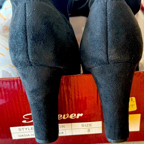 NEW Dasia-H1 Women's Fashion Over The Knee Stretchy Snug Drawstring Boot Size 8 - Picture 4 of 14